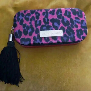 Marc Jacobs Pink and Black Leopard Print Jewelry Box